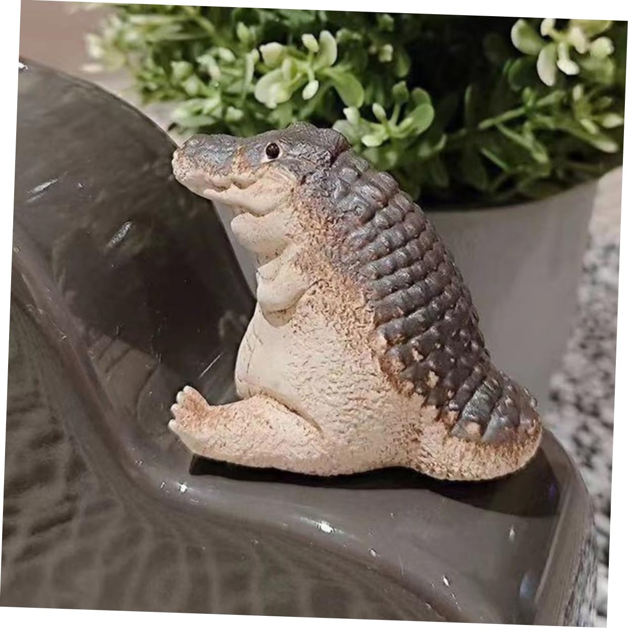 Amazon.co.jp: ワニ 彫像 ホーム 装飾 面白い ワニ 装飾 小さい